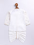 Infant Boy's Cream Silk Blend Ethnic Combo Set